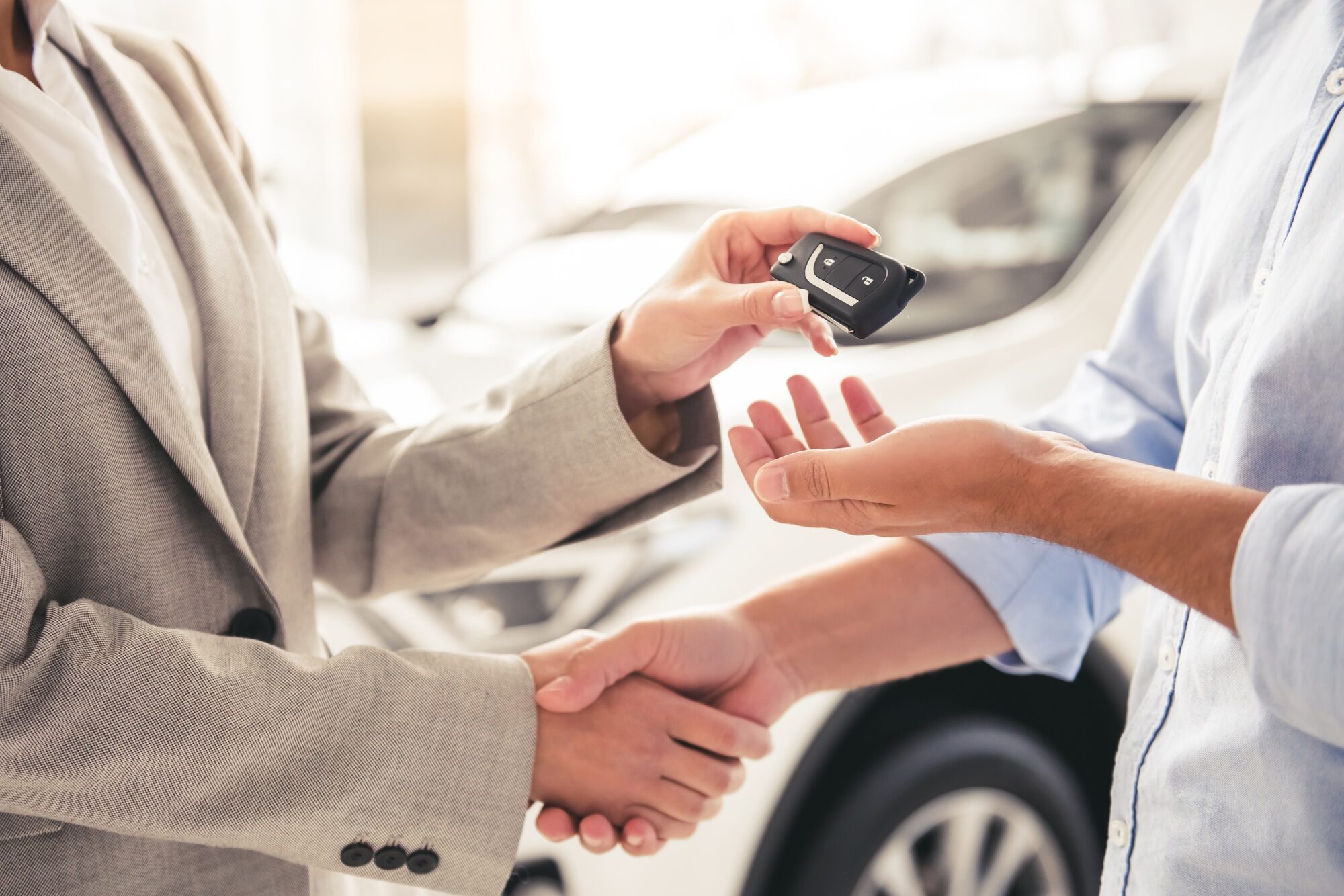 Visiting car dealership